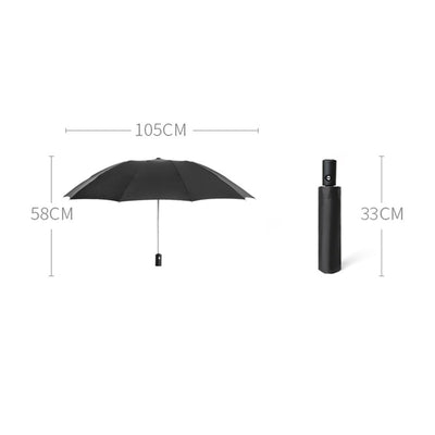 Reverse Folding Automatic Umbrella with LED Flashlight