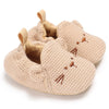 Cuddly knitted animal baby shoes