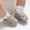 Cuddly knitted animal baby shoes