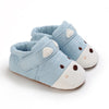 Cuddly knitted animal baby shoes