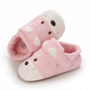 Cuddly knitted animal baby shoes