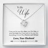 Love knot Necklace to Wife