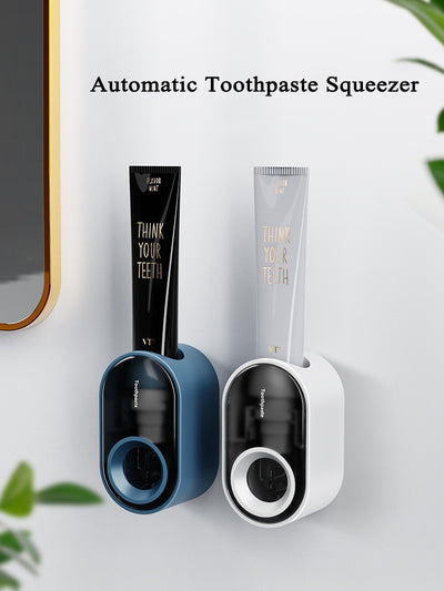 2021 Fashion Automatic Toothpaste Dispenser Toothpaste Squeezer Wall Mount Toothpaste Dispenser Bathroom Accessories Set