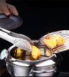 Stainless steel deep frying pot