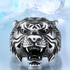 Vintage look Tiger Head Ring