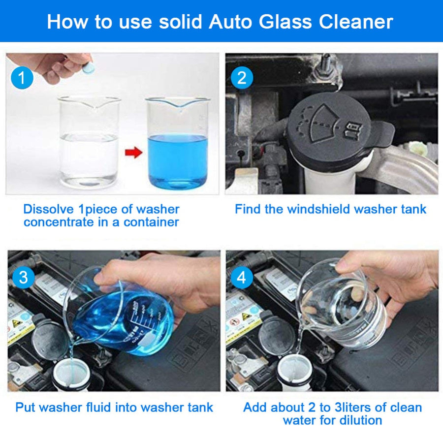 Windsheild Glass Cleaner Tablets