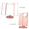 FOLDABLE TRIPLE PANEL LED VANITY MIRROR