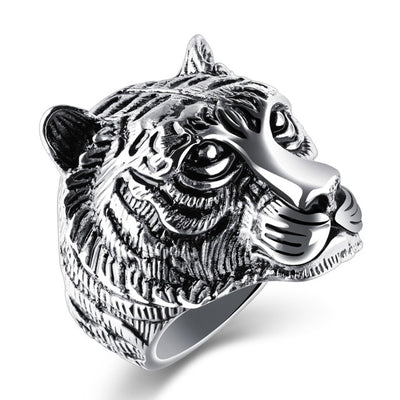 VINTAGE TIGER HEAD RING