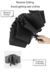 Reverse Folding Automatic Umbrella with LED Flashlight